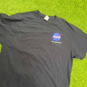 NASA‎ 60th Anniversary T-Shirt XL Black Gildan Space Graphic Vintage style